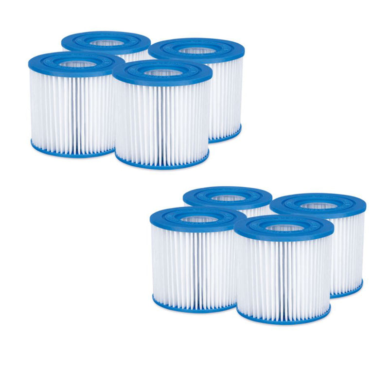 Summer Waves P57000104 Replacement Type D Pool and Spa Filter Cartridge (8 Pack)