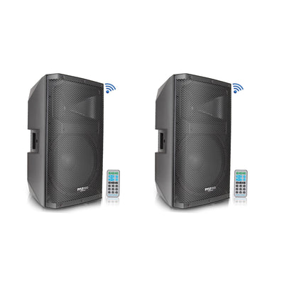 Pyle 1400W Heavy Duty Outdoor Two-Way Bluetooth PA Loud Speaker Set (2 Pack)