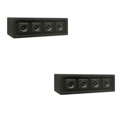Pyle 300 Watt 4 Way DJ Tweeter Speaker Sound System Enclosure Box, Black(2 Pack)