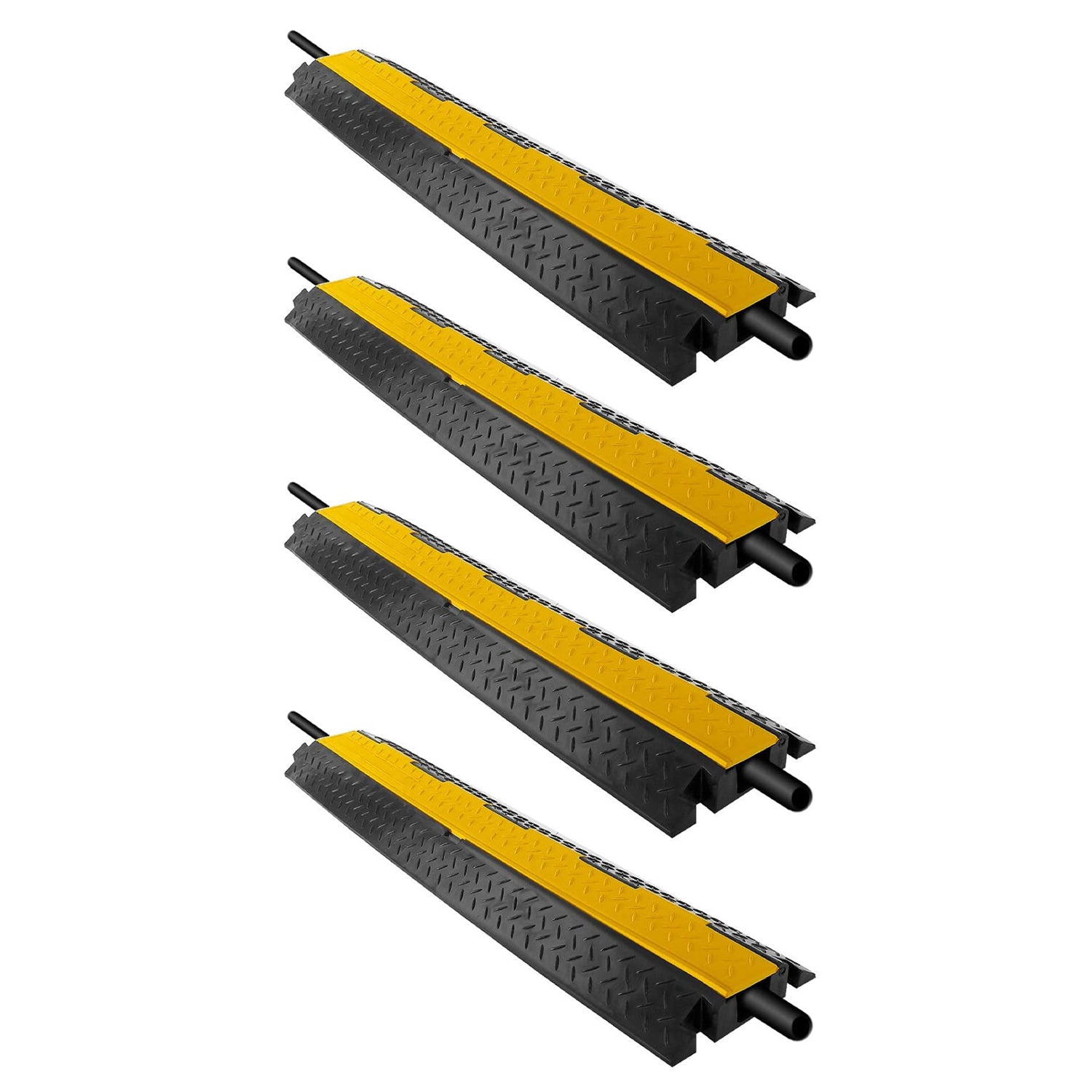 Pyle 40" Cable Wire Protector Cover Ramp with Lid for Floor Cord Safety (4 Pack) - VMInnovations