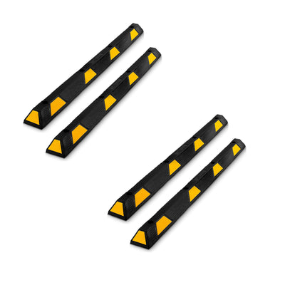 Pyle PCRSTP14 72" Car/Truck Vehicle Driveway Parking Wheel Stop Block (4 Pack) - VMInnovations