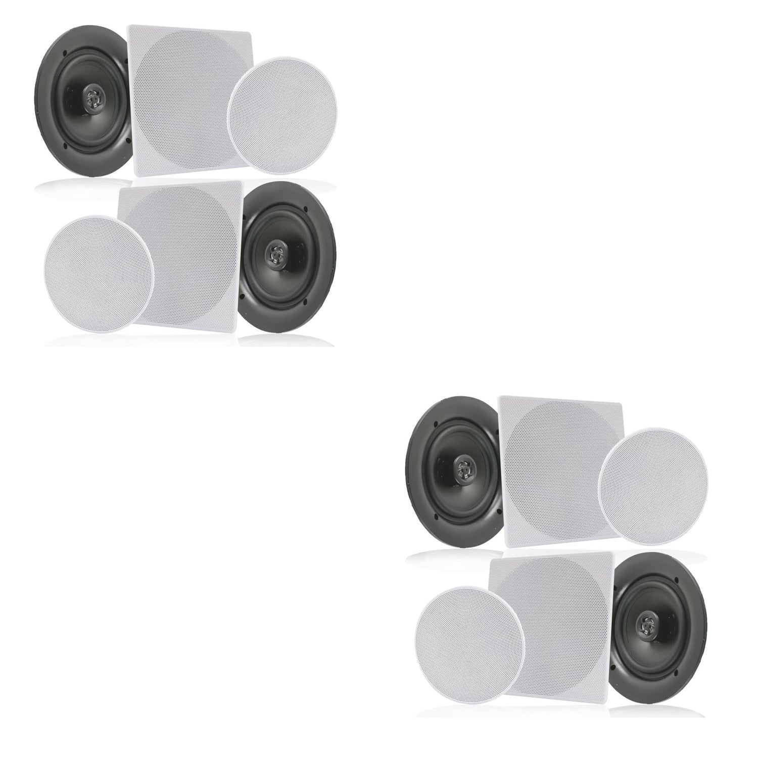 Pyle 10 Inch 300 Watt In Ceiling Wall 2 Way Flush Speaker System Pair (2 Pack) - VMInnovations