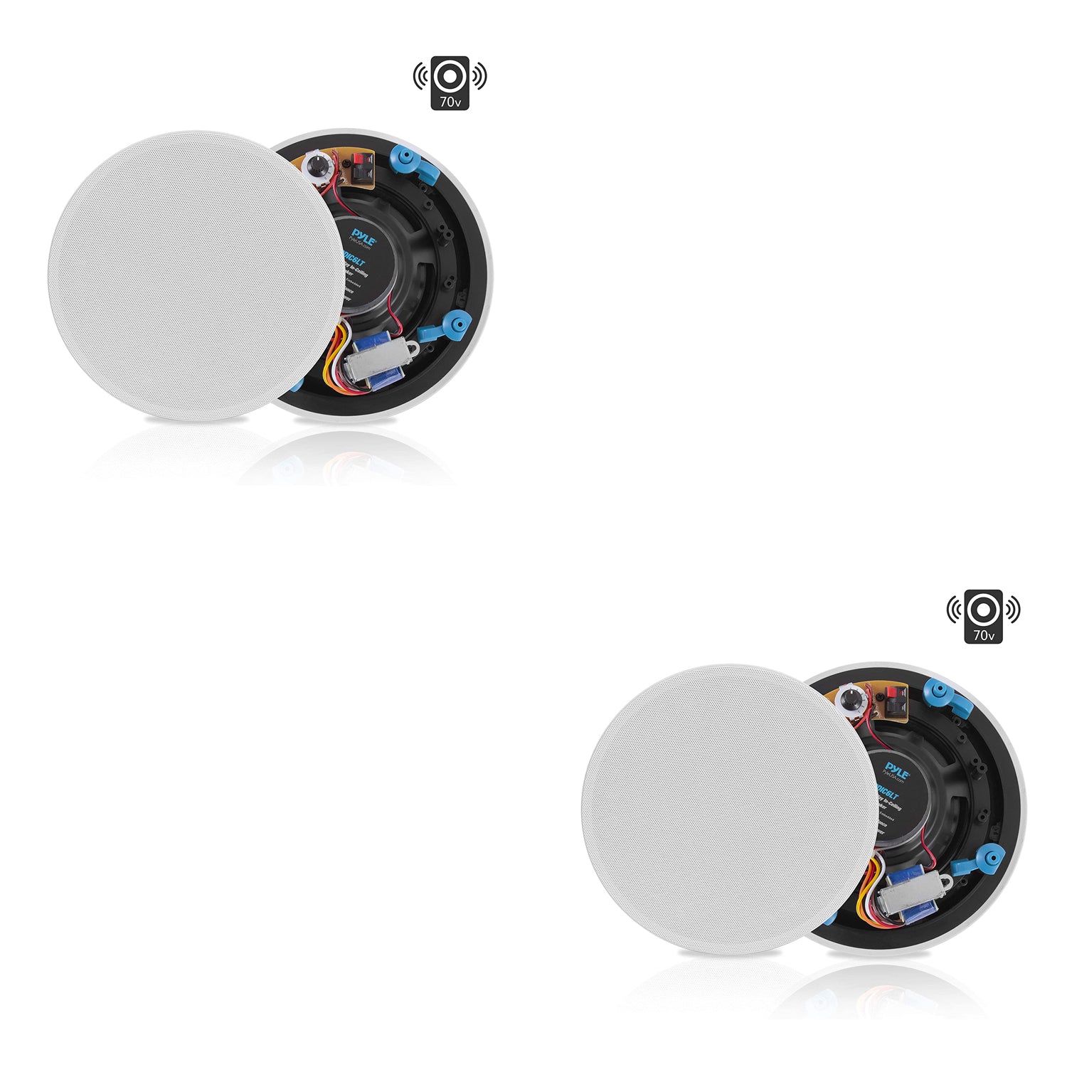 Pyle Dual 5.25" 240W In Wall/Ceiling Bluetooth Home Audio Speaker Kit (2 Pack)