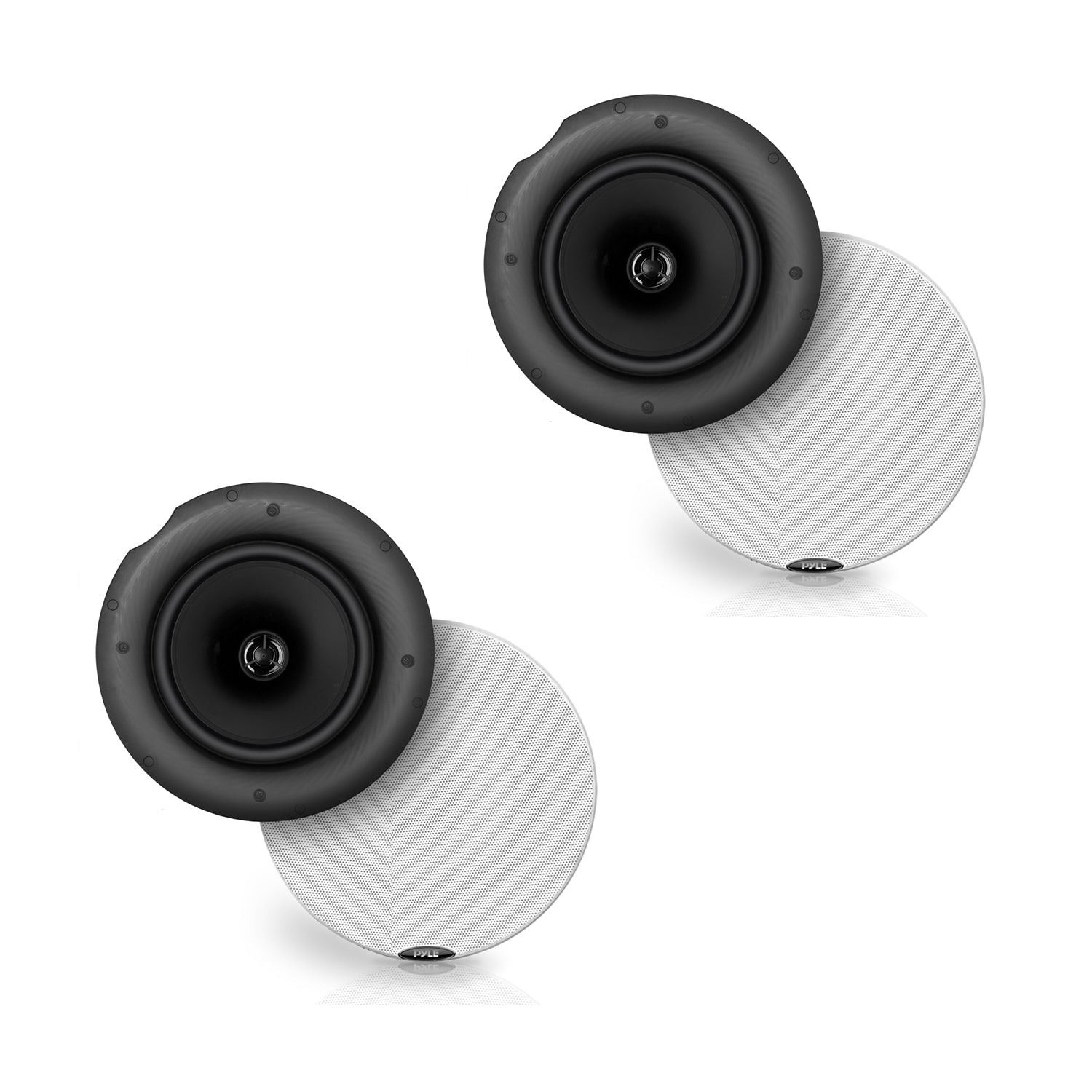 Pyle Audio 6.5" 2 Way Flush Ceiling/Wall Mount Bluetooth Speakers, Pair (2 Pack) - VMInnovations