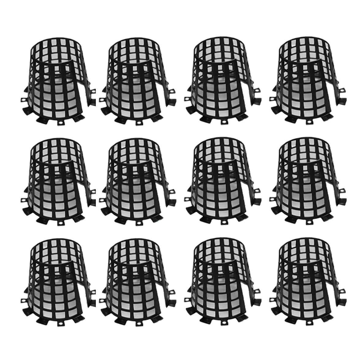 Plant Knight Tree Trunk Guard Protector for Garden Protection, 12 Pack (Black)