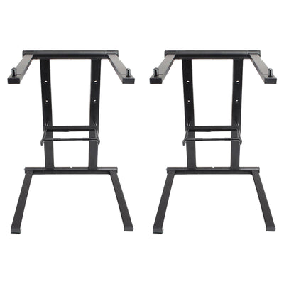 Pyle Universal Portable Foldable Professional DJ Laptop Stand with Tray (2 Pack) - VMInnovations