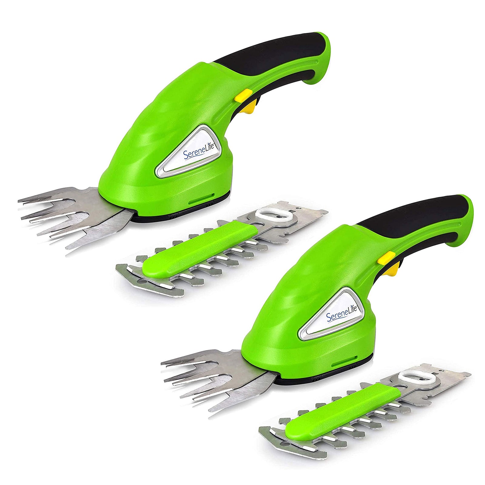 SereneLife Rechargeable Electric Cordless Grass Clipper & Hedge Trimmer (2 Pack) - VMInnovations