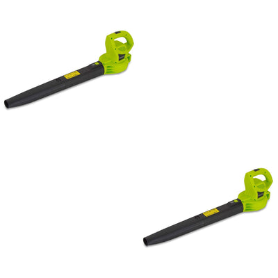 SereneLife 6 Amp 135 MPH Electric Corded Leaf Blower Lawn Sweeper Tool (2 Pack)