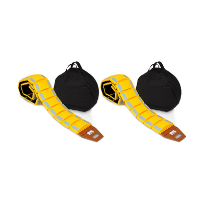 Pyle PSPD16 9 Feet Portable Car and Truck Vehicle Speed Bump with Case (2 Pack) - VMInnovations