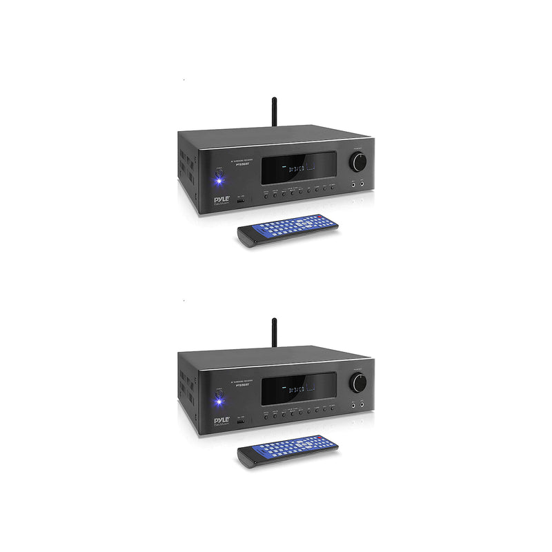 Pyle 2 x PT696BT Bluetooth 5.2 Channel 1000 Watt Home Theater Receiver (2 Pack)