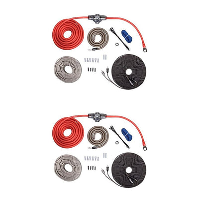 Rockford Fosgate RFK4X 4 AWG Complete Amp to Speaker Installation Kit (2 Pack)