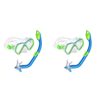 U.S. Divers Junior Regal Kid Swimming Mask & Dry Top Laguna Snorkel Set (2 Pack)