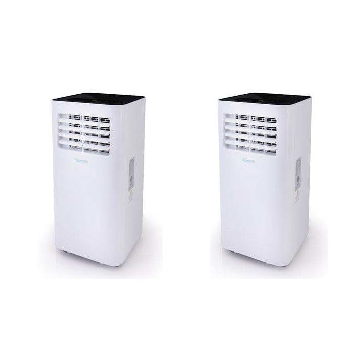 SereneLife 2 x SLPAC105W 300 SqFt 10000 BTU Portable Air Conditioner (2 Pack)