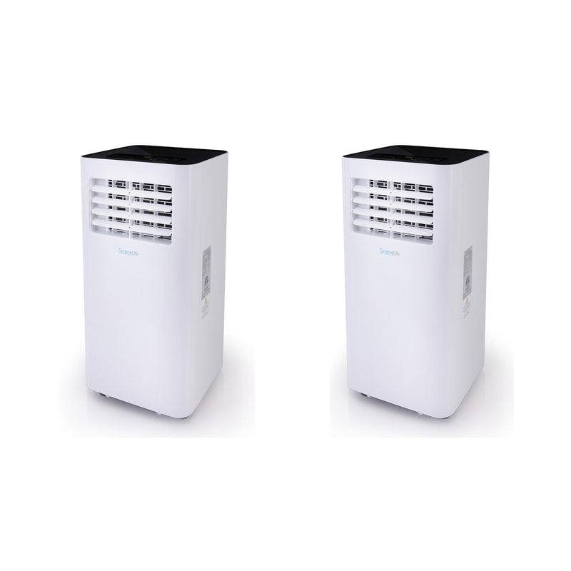 SereneLife 2 x SLPAC105W 300 SqFt 10000 BTU Portable Air Conditioner (2 Pack) - VMInnovations