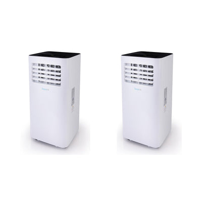 SereneLife 2 x SLPAC105W 300 SqFt 10000 BTU Portable Air Conditioner (2 Pack)