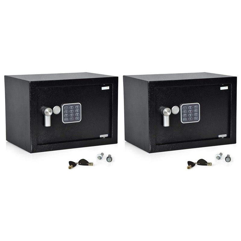SereneLife SLSFE12 Fireproof Electronic Digital Combination Safe Box (2 Pack)