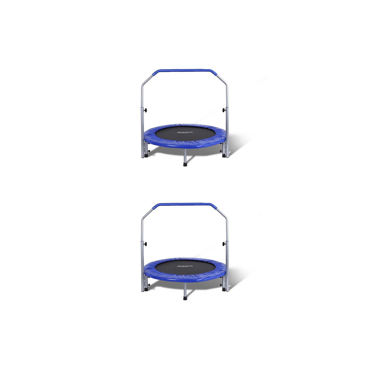 SereneLife 40 Inch Portable Elastic Jumping Sports Trampoline, Adult (2 Pack) - VMInnovations