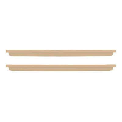 HC Companies Venetian 23.5 In Rectangular Flower Box Saucers, Sandstone (2 Pack)