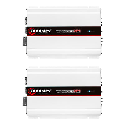Taramps TS 2000X4 Class D 2000 Watt RMS 2 Ohms Car 4 Channel Amplifier (2 Pack)