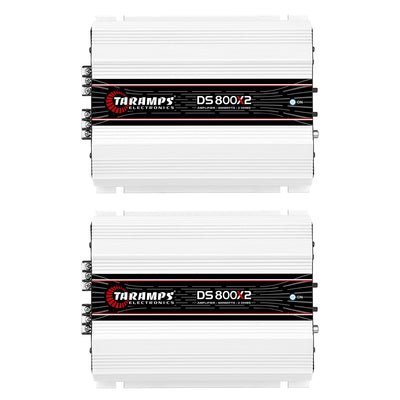 Taramps DS 800x2 2 Ohms 2 Channels 800 Watts Stereo System Amplifier (2 Pack)