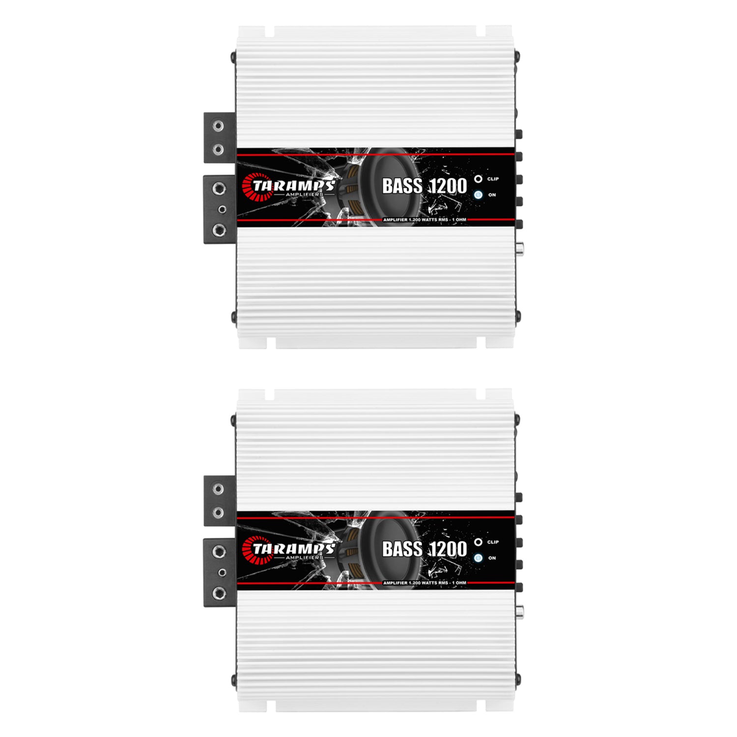 Taramps Class D BASS 1200 1 Ohm 1200 Watt Sound Systems Mono Amplifier (2 Pack)