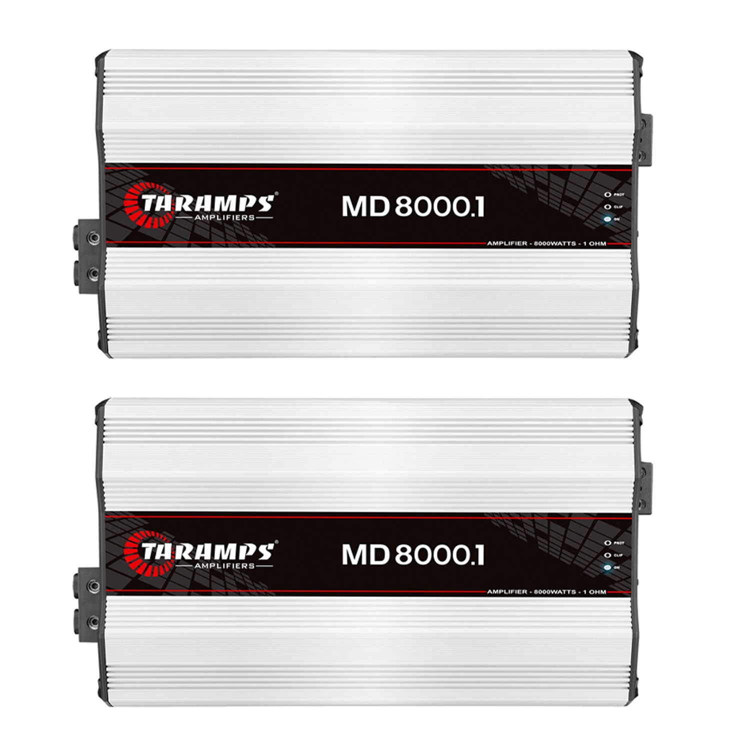 Taramps Class D MD 8000.1 2 Ohms Auto Sound Systems Mono Amplifier (2 Pack)