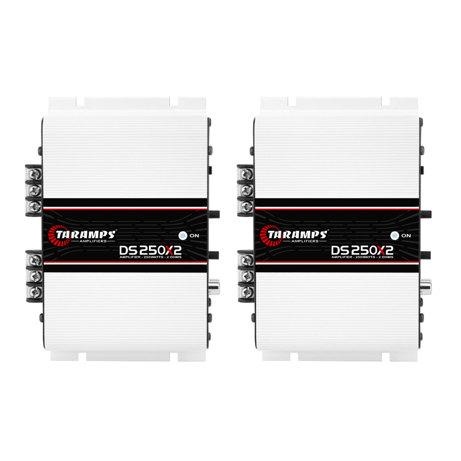 Taramps DS 250X2 Class D 250 Watt RMS & 2 Ohms Car 2 Channel Amplifier (2 Pack)