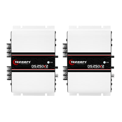 Taramps DS 250X2 Class D 250 Watt RMS & 2 Ohms Car 2 Channel Amplifier (2 Pack)