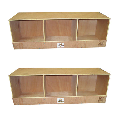 Rugged Ranch TRIPLEX RuggEgg Wooden Chicken Coop Triple Nesting Boxes (2 Pack) - VMInnovations