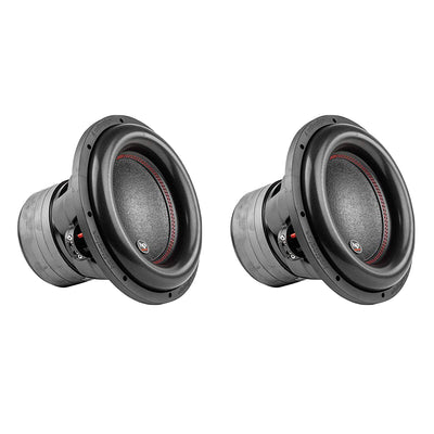 AudioPipe TXX-BDC4-12 Dual 4 Ohm 12 inch 2,200 W Car Subwoofer, Black (2 Pack)