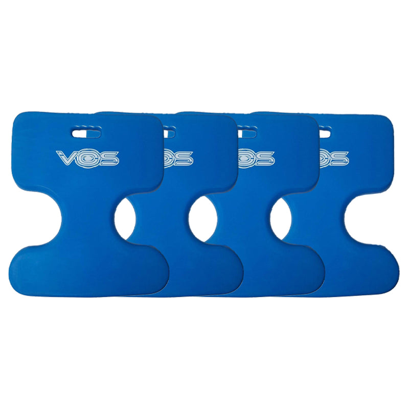 Vos Oasis Water Saddle Pool Float Seat for Adults and Kids, Capri Blue (4 Pack)