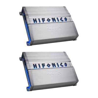 Hifonics ZG-1200.4 1200W Max Class A/B 4 Channel Car Audio Amplifier (2 Pack)