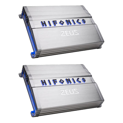 Hifonics ZG-2400.1D 2400W Max Class D Monoblock Car Audio Amplifier (2 Pack)