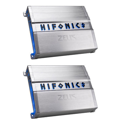 Hifonics ZG-600.4 600W Max Class A/B 4 Channel Car Audio Amplifier (2 Pack)
