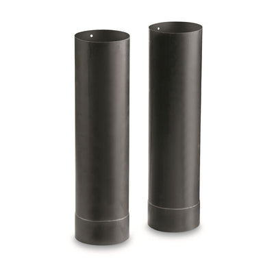 Guide Gear Large 5.5" Diameter Metal Outdoor Wood Stove Pipe Extensions (2 Pack)