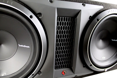 Rockford Fosgate 12 Inch 2400 Watt Dual Loaded Subwoofer Sub Enclosure (4 Pack)