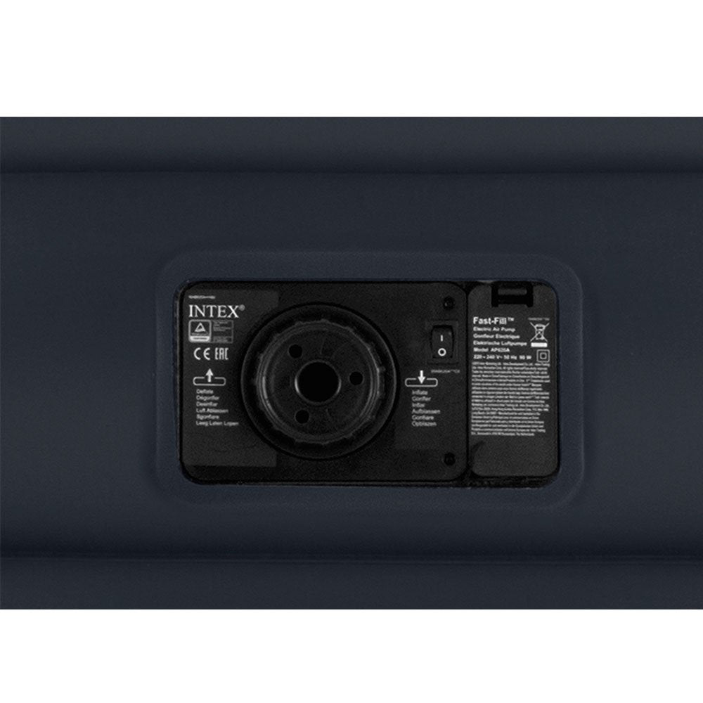 Intex Raised Fiber Tech Air Mattress Bed with Built In Pump, Queen (3 Pack)