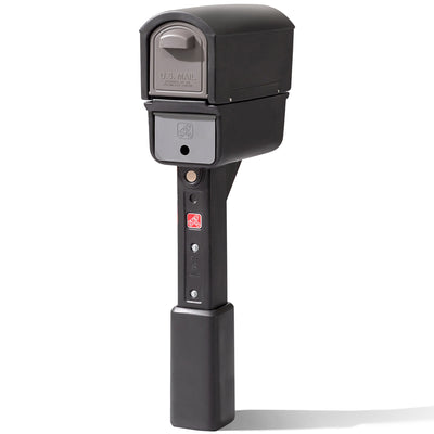Step2 583399 MailMaster Express Plus Plastic Post Mount Home Mailbox, Black