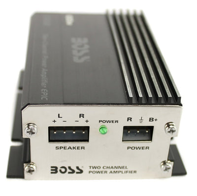 BOSS CE102 100 Watt 2 Channel Car/Motorcycle/ATV Audio Power Amplifier (4 Pack)