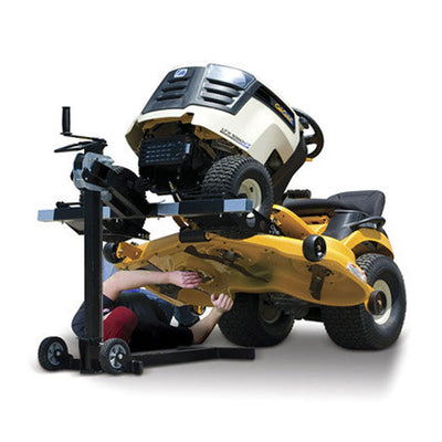 MoJack Flat Folding 500lb max Riding Lawn Mower Lift Jack, Certified Refurbished