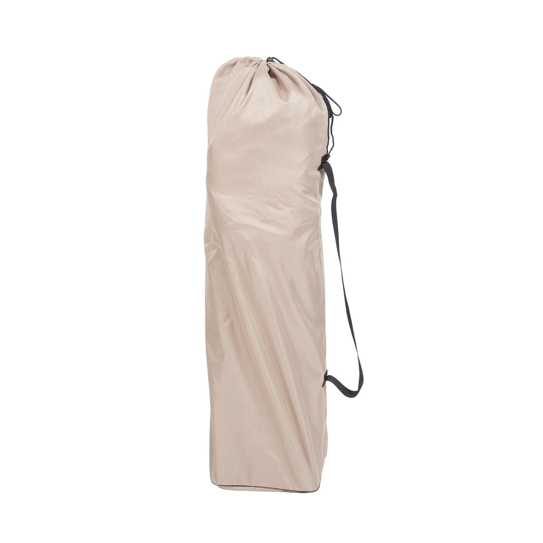 Mac Sports Foldable Padded Outdoor Club Camping Chair with Carry Bag, Beige - VMInnovations
