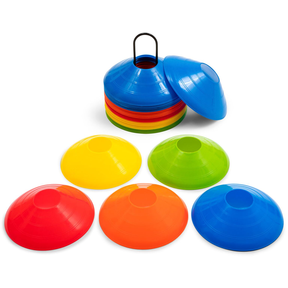 Training Equipment Soft Plastic Disc Cone Set with Mesh Carrying Bag (Open Box)
