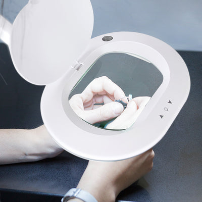 Brightech Lightview Pro XL LED Clamp Dimming Magnify Desk Lamp White (For Parts)