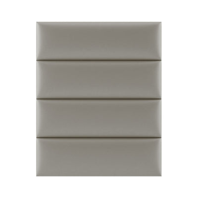 Vant 39 x 46" Floating Upholstered Décor Wall Panels, Metallic Champagne (4 Pk)