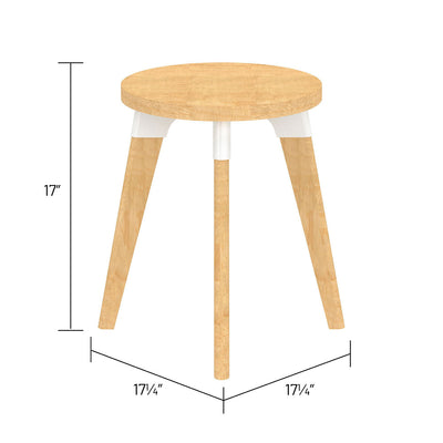 Safco Resi Maple Accent Coffee Side Sofa Bed Lounge End Table Natural (Open Box)