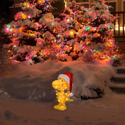 ProductWorks Peanuts 22" Woodstock Santa Hat 3D Christmas Decoration (Used) - VMInnovations