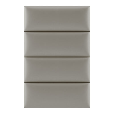 Vant 30 x 46 Inch Floating Upholstered Wall Panels, Metallic Champagne (4 Pack)