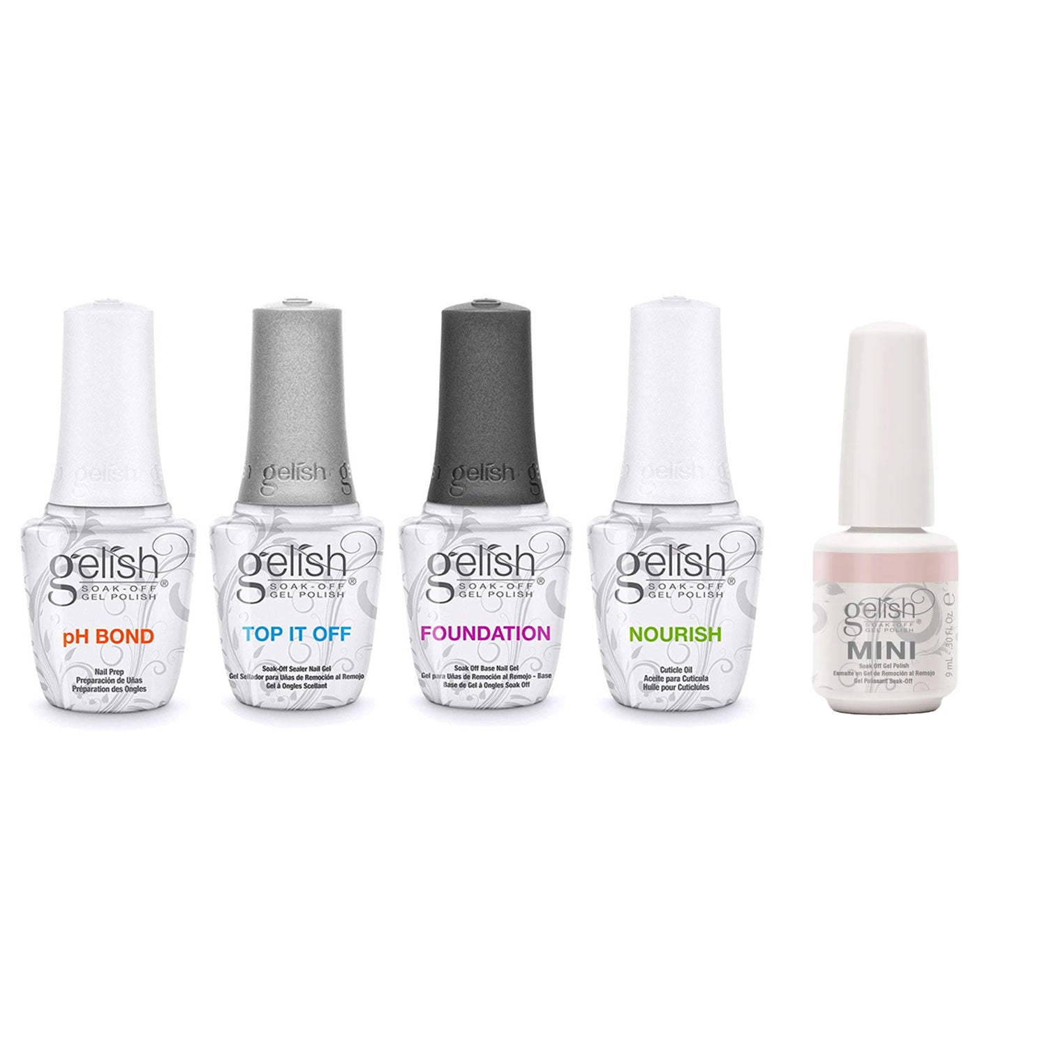 Gelish 15 mL Fantastic Four Soak Off Kit with 9 mL Primrose & Proper Nail Polish