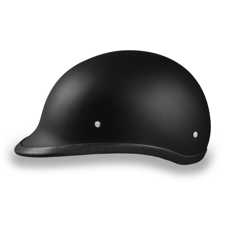 Daytona Helmets DOT Approved Half Helmet Hawk, X-Large, Dull Black (Open Box)