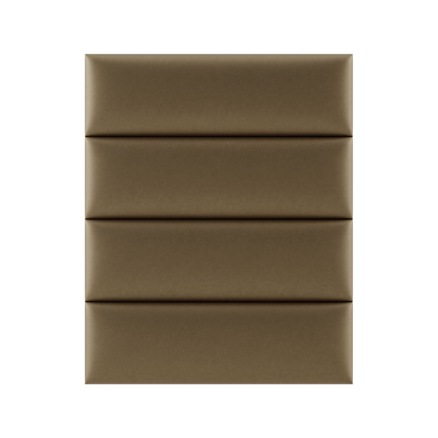 Vant 39 x 46 Inch Floating Upholstered Décor Wall Panels, Metallic Gold (4 Pack)